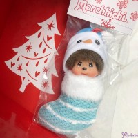 288199 Monchhichi Christmas Ornament X'Mas Mascot - Snowman ~ RARE ~ 288199 Monchhichi Christmas Ornament X'Mas Mascot - Snowman ~ RARE ~